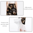 thumbnail image 2 of Dachshund Stylish Chiffon Beach Dress with Polyester Straps - Beach Skirt Option, 2 of 6