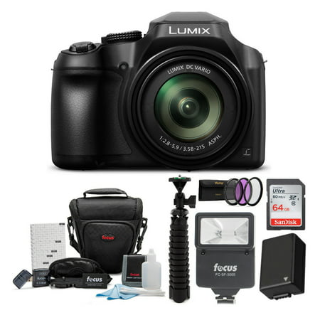Panasonic LUMIX FZ80 4K Long Zoom (18.1MP, 60X Zoom) with 64GB Card (Best Point & Shoot Cameras 2019)