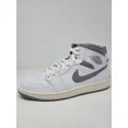 thumbnail image 5 of Ni - ke Ni - ke Air Jordan 1 Mid Shoes "Stealth" White Gray 554724-135 Men's Sizes New, 5 of 5