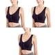 thumbnail image 1 of Qarigey Sujetador de soporte definitivo de 3 piezas, transpirable para máxima comodidad, sujetadores sin costuras, sujetador deportivo Ropa interior negro SG, 1 of 6