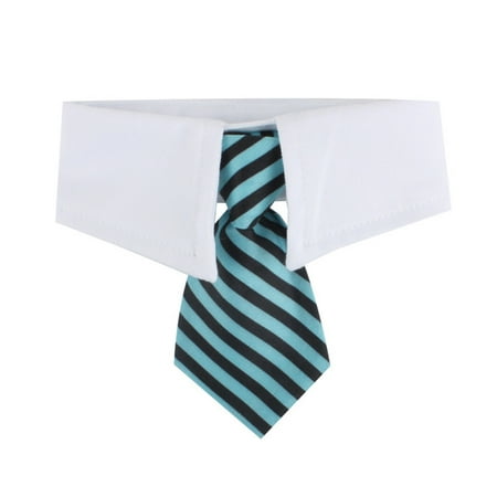 Classic Bowtie for Little Puppy Handcrafted Striped Collar Necktie for Dogs and Cats Adjustable Magical Tape Closure