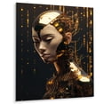 thumbnail image 2 of Designart "Fantasies of the Female Robot III" Robot Metal Wall Art Prints, 2 of 5