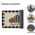 thumbnail image 4 of Happy Fall Y''all Doormat Fall Buffalo Check Plaid Pumpkin Door Mats Autumn Farmhouse Rugs Entrance Low Profile Non Slip Floor Mat for Home Kitchen Patio in/Outdoor Decor 17x29 in (Black), 4 of 6