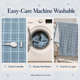 thumbnail image 2 of PYROEPLEEA Heated Electric Blanket Full Size 72 x 84 in, Flannel Sherpa, 6 Heat Settings, 1-12 Hour Auto Off, Machine Washable for Bed or Couch-Light Gray Plaid, 2 of 8