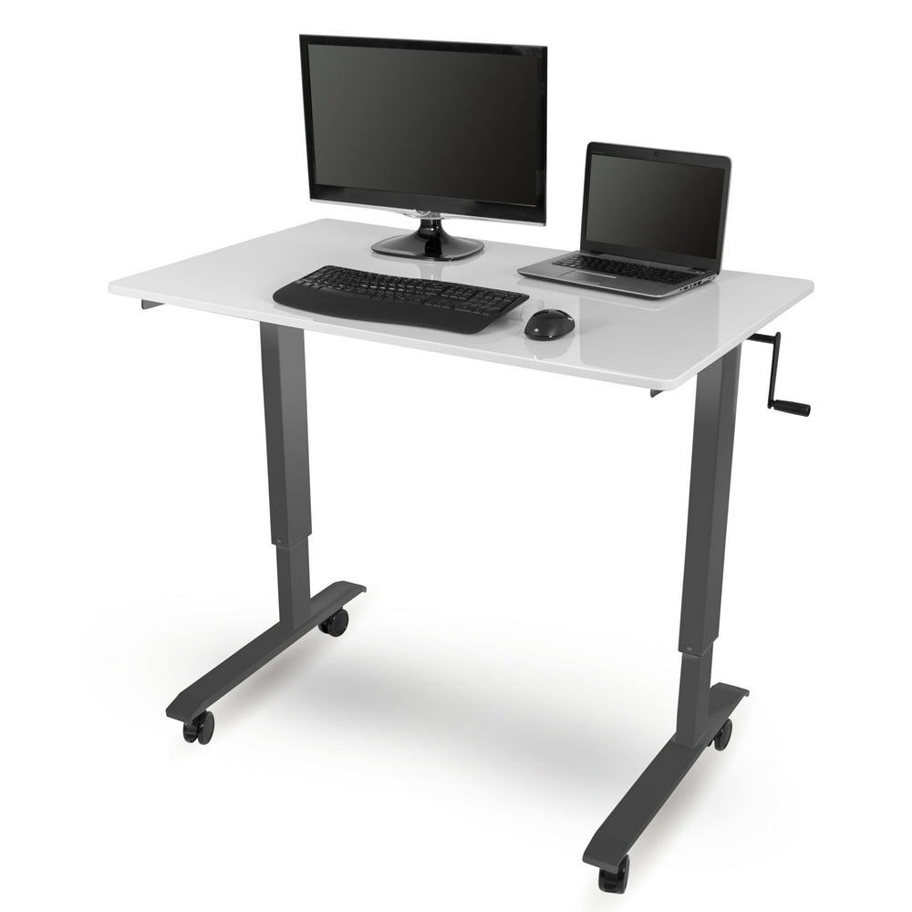 Stand Up Desk Store Crank Adjustable Height Rolling Standing Desk