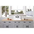 thumbnail image 3 of Kingston Brass GKTA2420198 Arcticstone 24-Inch Solid Surface White Stone Single Bowl Top-Mount Kitchen Sink with Backsplash and Strainer in Matte White, 3 of 8