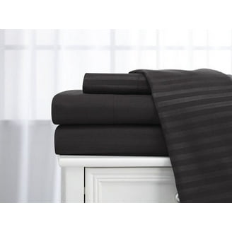 Deluxe Hotel Luxury Dobby Stripe 100% Cotton Bed Sheets Set, Twin
