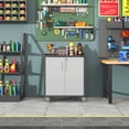 thumbnail image 5 of Heavy-Duty Metal Garage Storage Cabinet With Wheels, Sturdy And Durable Tool Storage Cabinet For Garage Office Home Organizer, 5 of 10