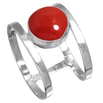 925 Sterling Silver Ring For Women - Men Red Stone Gemstone Silver Ring Size 9 October Birthstone Fashion Silver Ring Size 9 Birthday Gift For Wife 925 Silver Gemstone Jewelry