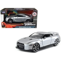 Brian's Nissan GT-R (R35) Silver Metallic "Fast & Furious" Movie 1/32 Diecast Model Car by Jada