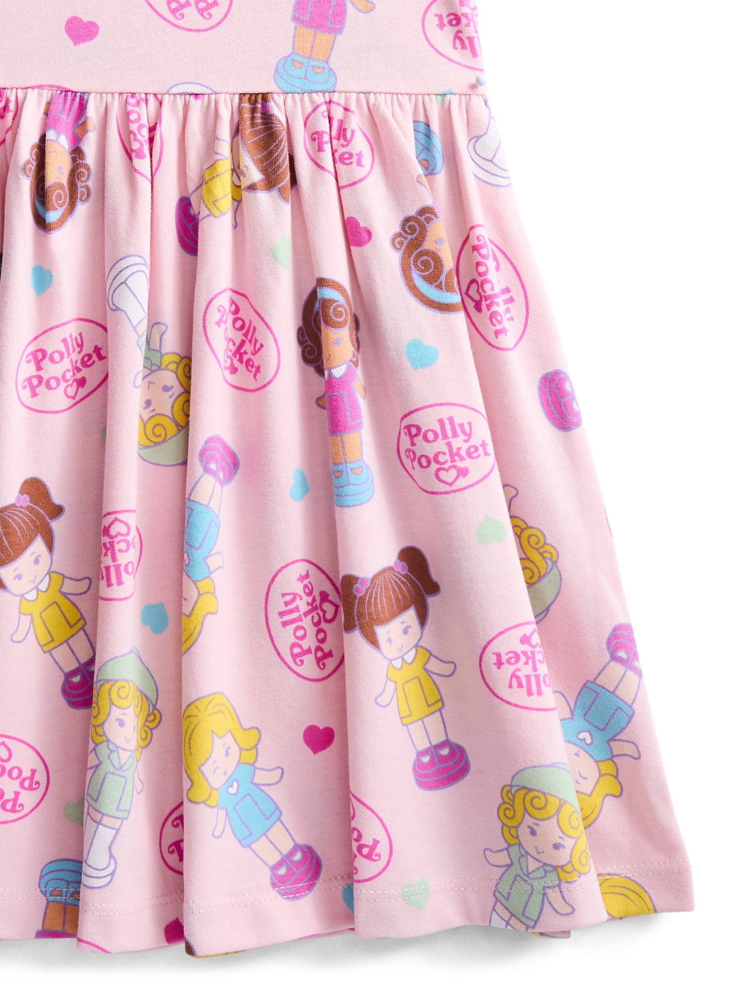 Polly Pocket Toddler Girls Allover Print Graphic Tank Dress, Sizes 12M-5T