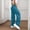 Blue, variant on JUSLIO Pants for Women Multi-Pocket Casual Trousers High Waist Wide Leg Cargo Pants,Blue,L