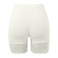 thumbnail image 5 of XIAONU Women's Lace Biker Shorts Elastic Waist Stretch Fit Bottoms, 5 of 6