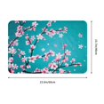 thumbnail image 3 of Cherry Blossom Floral Bath Mat Pink Sakura Flowers Bathroom Decor Non Slip Rug 16" x 24", 3 of 8
