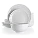 thumbnail image 3 of Elama White Porcelain Dish Dinnerware Set 18 Piece Luna, 3 of 4