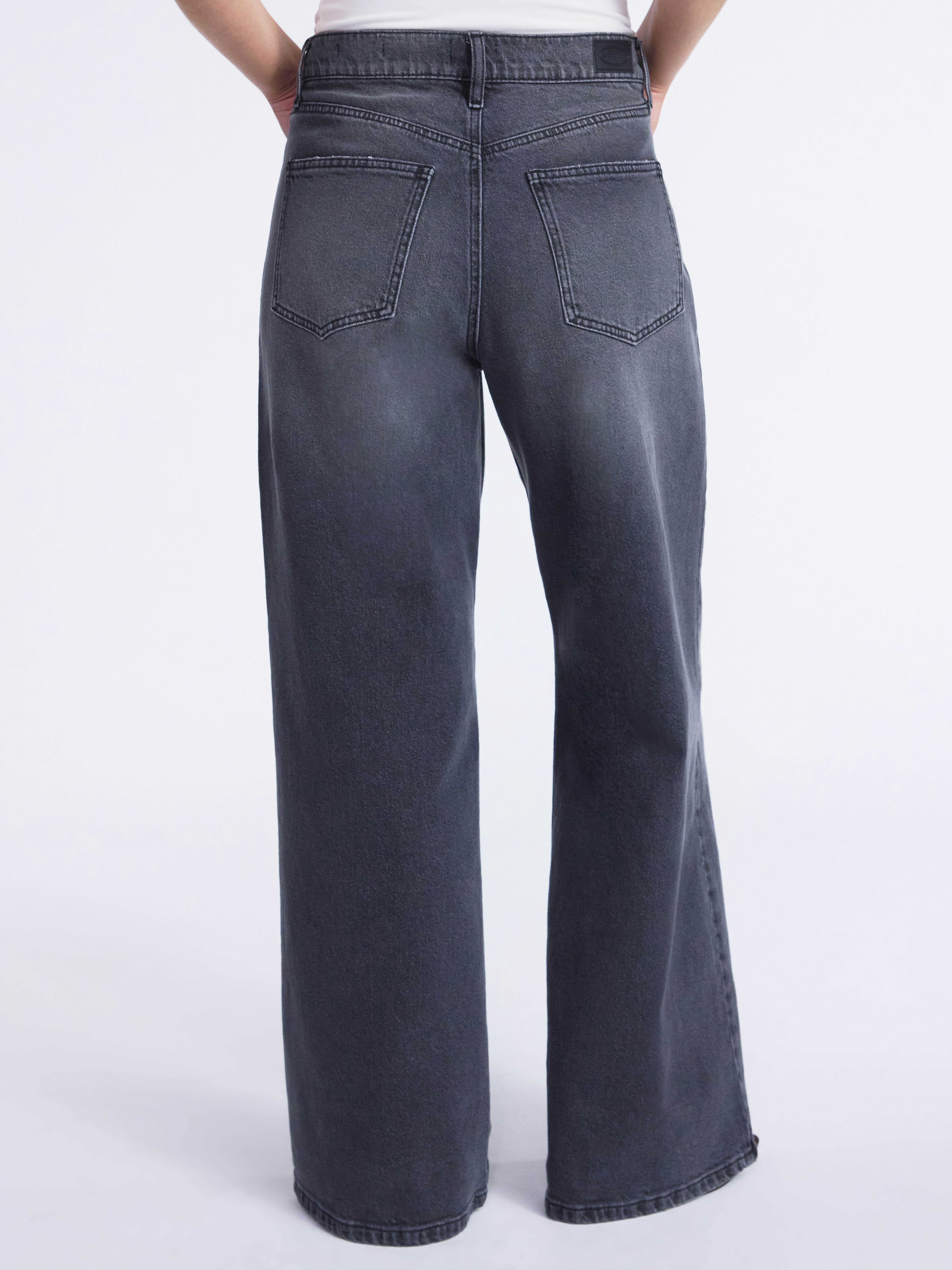 Scoop Women’s and Women’s Plus Baggy Wide Leg Jeans, Sizes 0-26