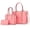 Pink, variant on 3PCS Purses for Women Tote Bag and Wallet Set Shoulder Satchel Handbags