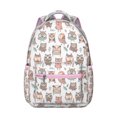 thumbnail image 1 of Big Eyes Owl Pattern Student’s Backpack Wear-Resistant, Waterproof, Adjustable Strap School Bag with Breathable Padding, Multifunctional for Sports, Camping, Travel, and Daily Use, 1 of 5