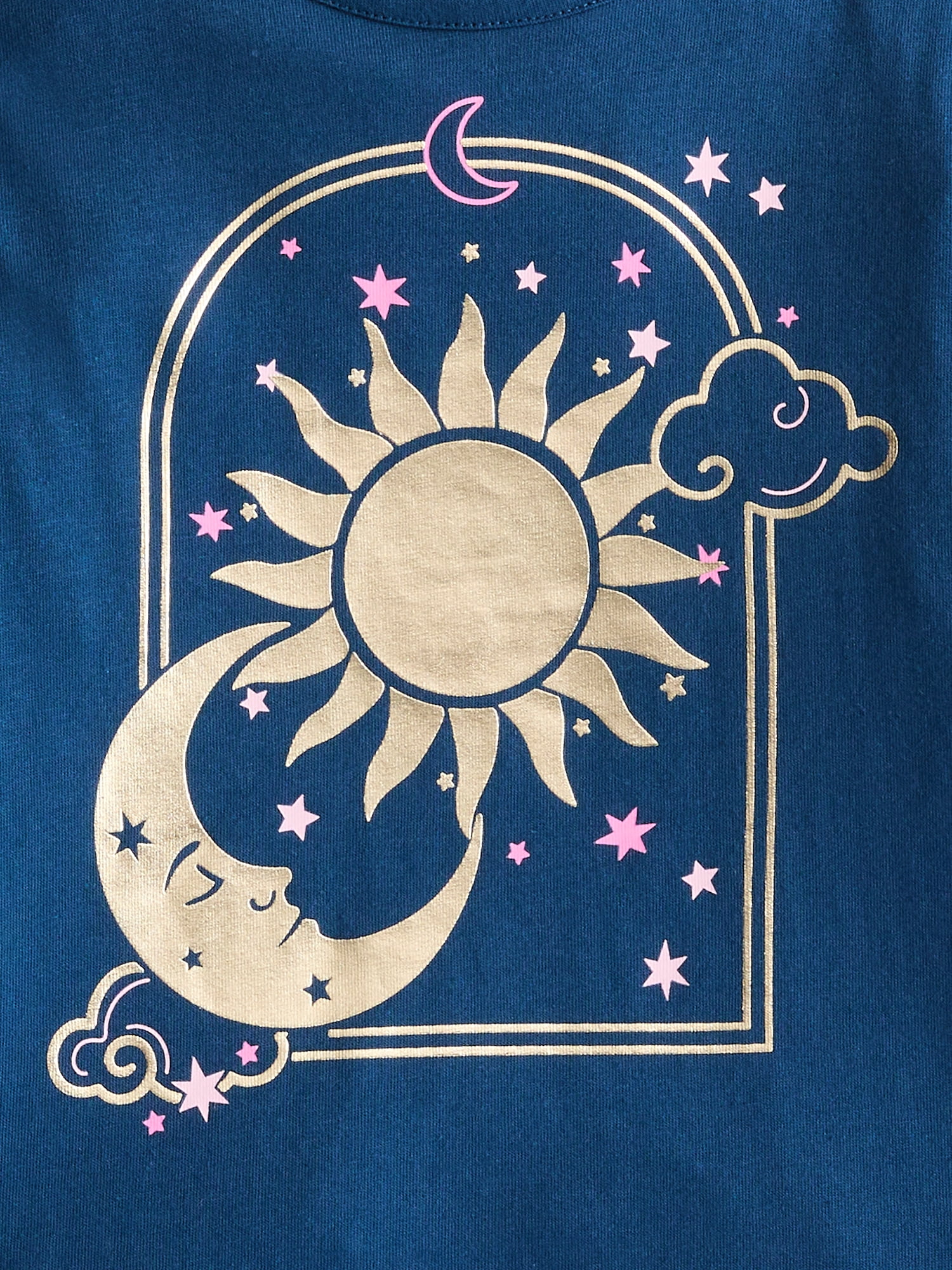 Wonder Nation Girls Graphic Tee with Long Puff Sleeves, Sizes 4-10