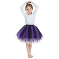 thumbnail image 2 of Tulle Tutu Skirt for Girls Layered Purple Tutu Elastic Waist Girls Ballet Tutu Thanksgiving Tutu 6-10 Years, 2 of 3
