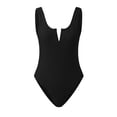 thumbnail image 1 of Gibobby Trajes de Baño Mujer Completo Traje de baño de 1 pieza para mujer, traje de baño de entrenamiento atlético, traje de baño de Control deportivo(Negro,G), 1 of 5
