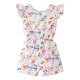 thumbnail image 1 of Gibobby pantalones siameses Ropa de mono informal sin espalda con estampado floral de manga voladora para niñas pequeñas de verano(Blanco， 6-7 Años), 1 of 5