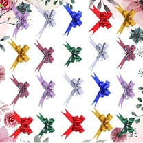 HOOWIFFY Pull Ribbon Bow Assorted Color 50Pcs 3.5in