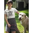 thumbnail image 2 of Smartprints Womens Graphic Tee - Valentine Has Paws - Regular Fit 100% Cotton, 2 of 4