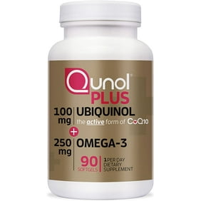 Qunol Plus Ubiquinol   Omega-3, 90 Softgels
