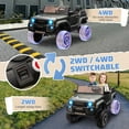 thumbnail image 5 of CazToi 24V 2-Seater 4WD/2WD Switchable Motors Licensed Toyota Ride On Car for Kids, 5 of 7