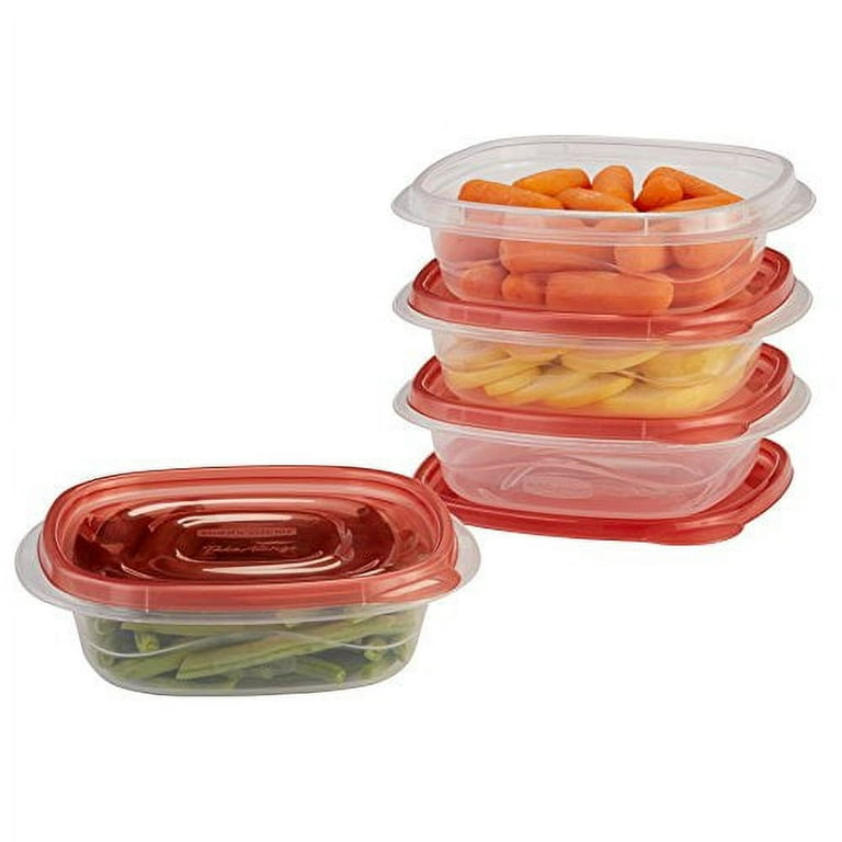 Rubbermaid TakeAlongs 2.9 Cup Sandwich Food Storage Container, 4 Pack
