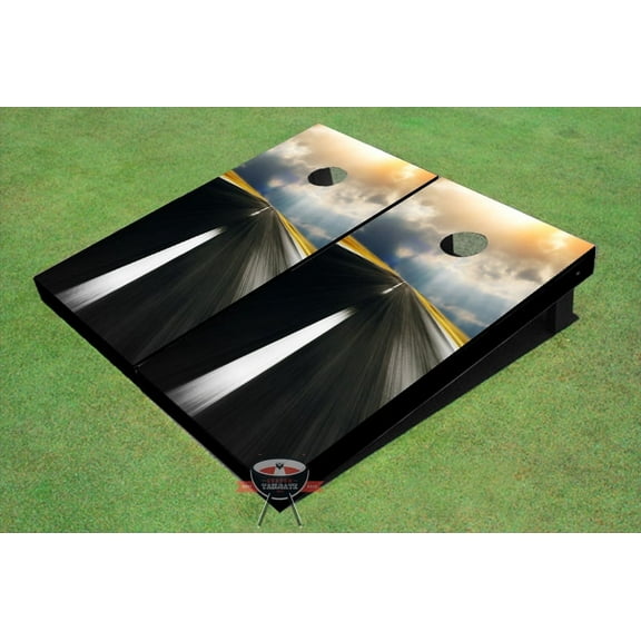 Racing Road Themed Cornhole Boards