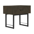thumbnail image 2 of Marquis 1 Drawer Oak Wood Nighstand with Black Metal Legs, 2 of 5