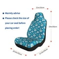 thumbnail image 5 of Pofeuu Daisies Flowers Print Automotive Car Seat Covers Flat Cloth Full Set Seat Covers,Car Seat Covers front seats for Cars Trucks and SUVs-1, 5 of 9