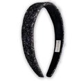 thumbnail image 1 of FROG SAC Diademas con Purpurina para Niñas Diadema Negra Accesorios para el Cabello para Niñas Pequeñas Sin Cobertizo Diadema Ancha Brillante para Niños Linda Diadema Alice para Niños Pequeños Relleno, 1 of 5