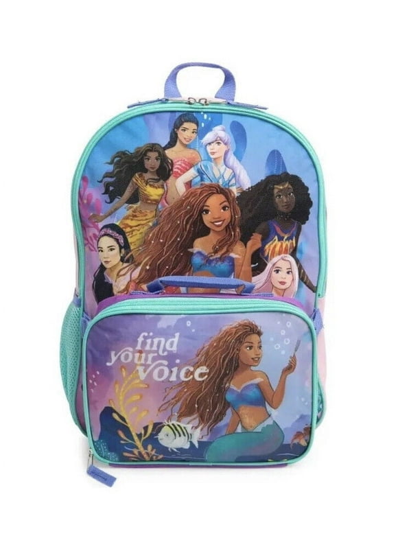 Disney The Little Mermaid Movie Backpack With Lunch Box