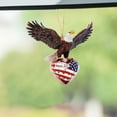 thumbnail image 5 of ​​2D Flat Acrylic Eagle & Flag Car Pendant, Patriotic Vehicle Decoration for Independence Day Road Trips & Outdoor Celebrations​​, 5 of 5