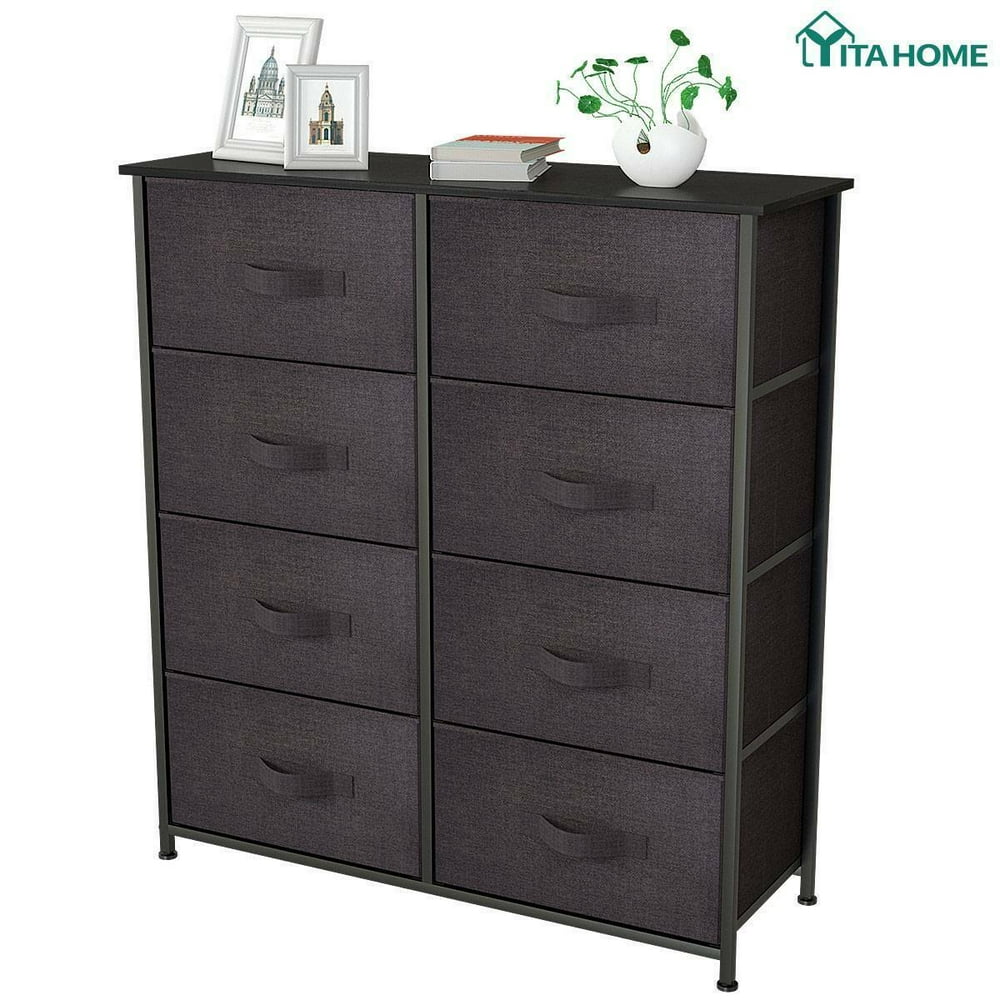 YITAHOME 8 Drawers Dresser Bedroom Organizer Bin High Storage Tower