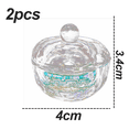 thumbnail image 2 of Placa para decoración de uñas con tapa, tazón de cristal para decoración de uñas, líquido en polvo acrílico para herramientas acrílicas para decoración de uñas, 2 of 5