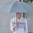 thumbnail image 3 of Youpin 90 Fun Umbrella Automatic Folding Open Reverse with LED Lighting Sunny Strong Anti-Wind Waterproof Big Rain Umbrella for Women Men, 3 of 9