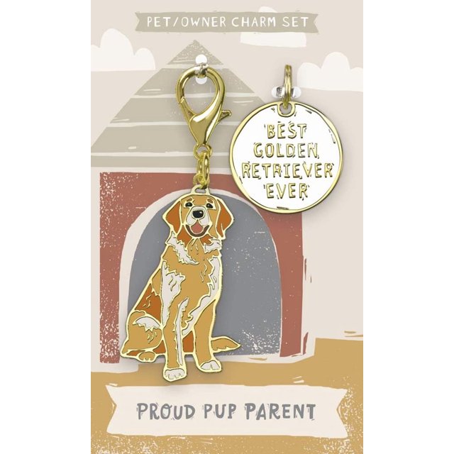 Primitives By Kathy Dog Collar Charm Set - Golden Retriever