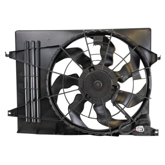 TRQ Radiator Cooling Fan Assembly for Hyundai Tucson Kia Sportage 2.4L New RFA80428