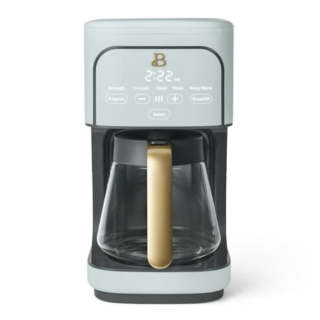Beautiful 12-Cup Programmable Drip Coffee Maker, Hydrangea by Drew Barrymore