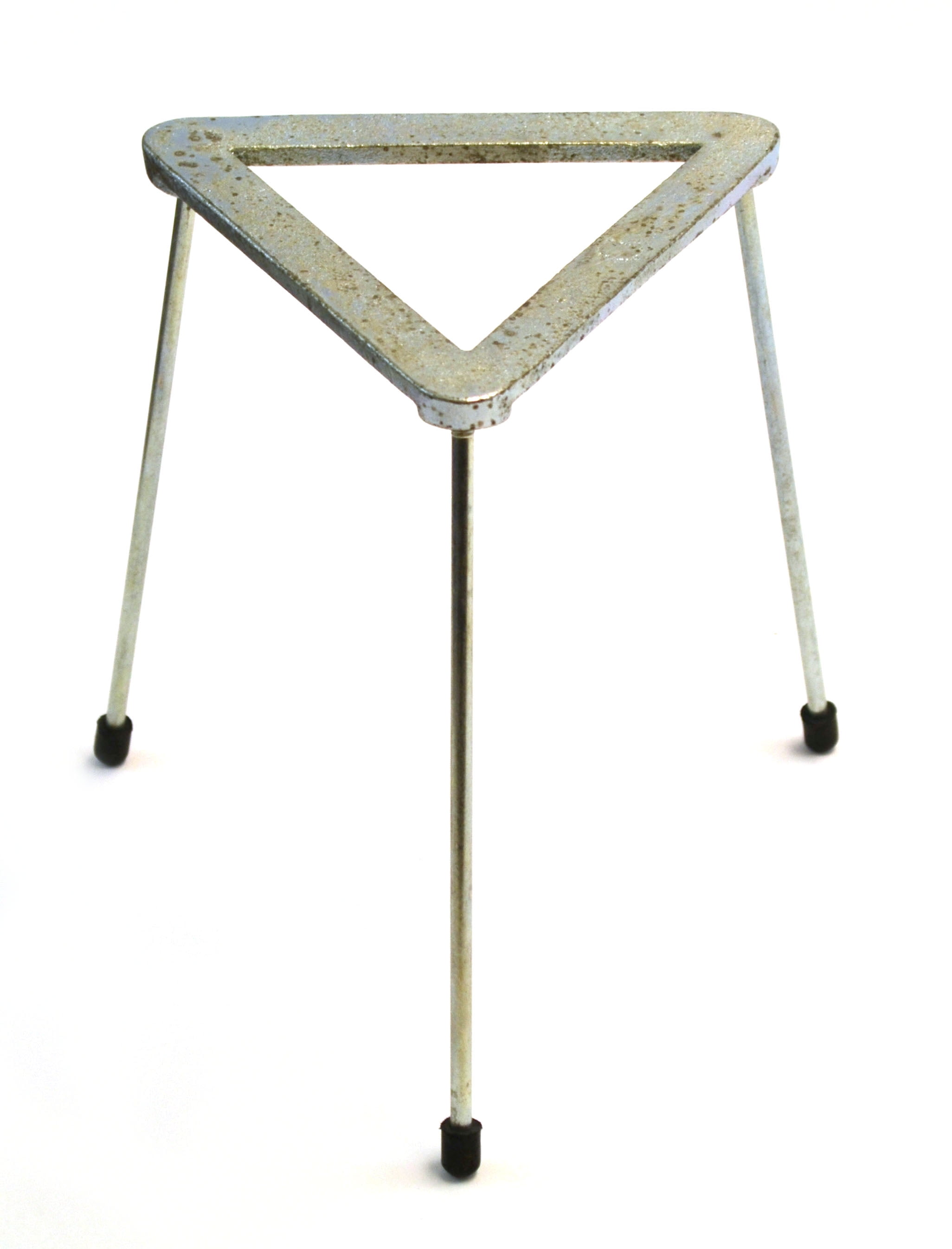 Eisco Zinc Plated Cast Iron Triangular Tripod Stand for Bunsen Burners