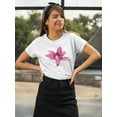 thumbnail image 2 of Beautiful Hot Tropical Hibiscus T-Shirt Women -Image by Shutterstock, Female Medium, 2 of 4