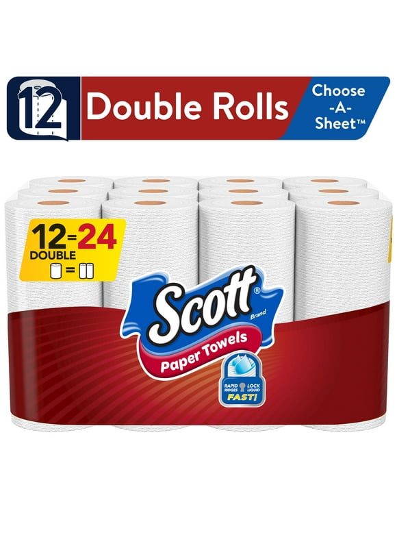 Scott Choose-a-Sheet Paper Towels, 12 Double Rolls