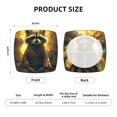 thumbnail image 5 of Honeii Tree Meditating Raccoon Print Square Cushion Cover with Elastic Band & Ties,Sofa Cushion Covers,Furniture Protector for Living Room,Washable Sofa Seat Slipcover-Two Pieces, 5 of 7