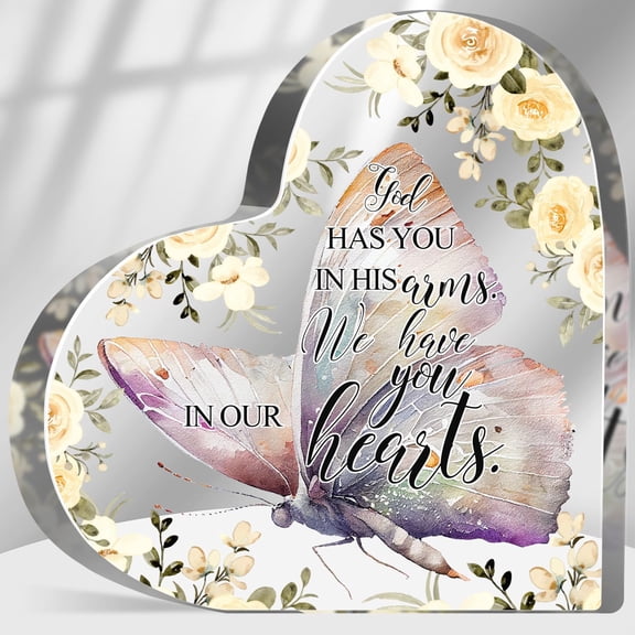 Loss of Loved One Sympathy Gift, Memorial Gifts for Loss Keepsake, In Memory of Loved One Sign, Grief Bereavement Remembrance Butterfly Plaque Decor