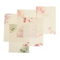 thumbnail image 4 of 40 Pcs Papier à Lettres Imprimé Style Floral Créatif Papier d'Écriture Rétro Papier A4, 4 of 9