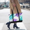 thumbnail image 4 of FORMRS Canvas Laptop Tote Bag for Women with 15.6" Computer Compartments Shoulder Handbag, Green Drawing, 4 of 7